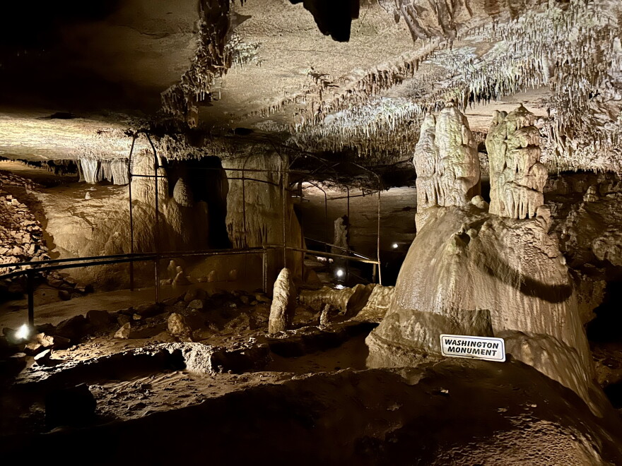 Crystal Cave in rural Greene County, Missouri, was opened commercially in 1893.
