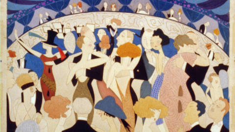 Dancing couples, no. 2 by Anne Harriet Fish from the Library of Congress