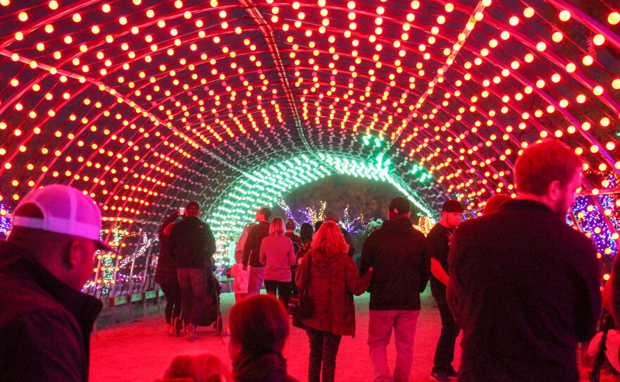 The 2021 Winter Light Fest features 50% more lights than last year.