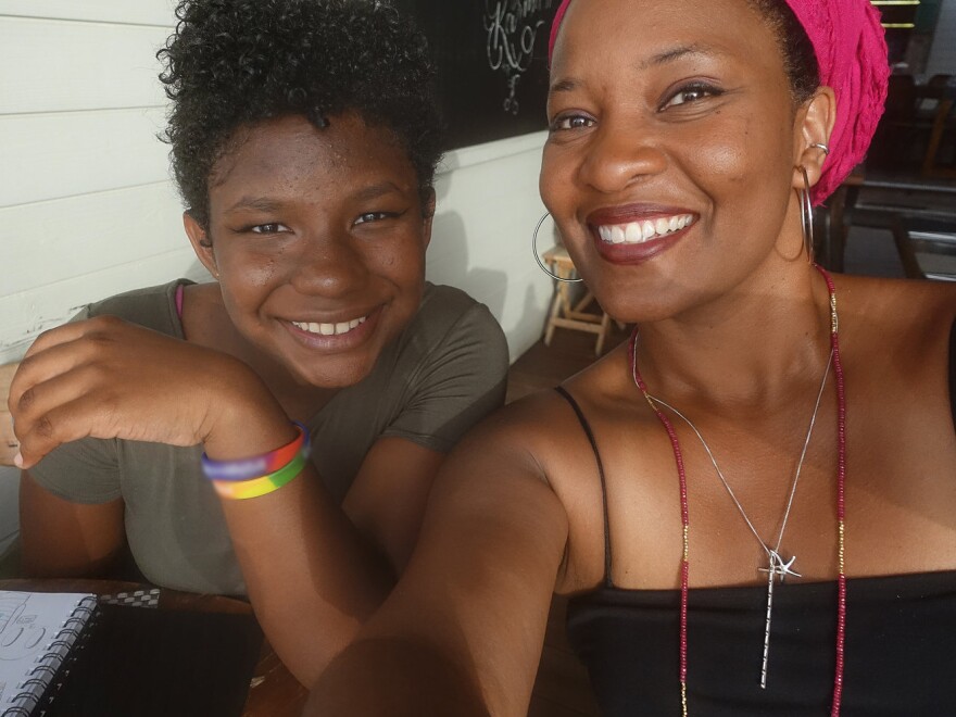 Karen Walrond and her daughter.