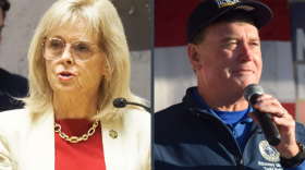 Republicans Sen. Liz Brown, left, and Attorney General Todd Rokita traded blows Friday over the demise of an immigration bill — an issue that may now appear before the Indiana Supreme Court disciplinary commission.