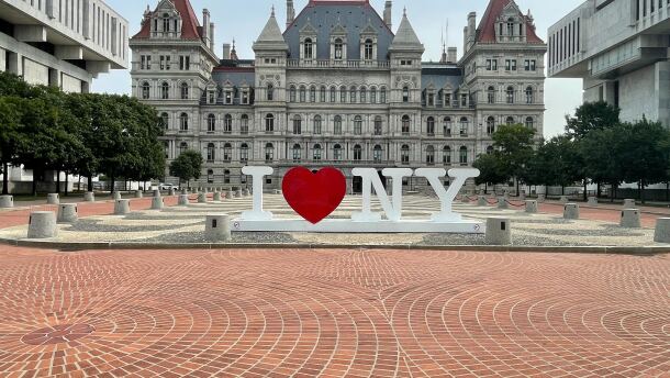 The New York State Capitol.