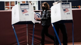 NEW YORK, NEW YORK - NOVEMBER 02: People visit a voting site at a YMCA on Election Day, November 02, 2021 in the Brooklyn borough of New York City. Over 30,000 New Yorkers have already cast their ballots in early voting for a series of races including the race for mayor in which Democrat Eric Adams is running against Republican and Curtis Sliwa. (Photo by Spencer Platt/Getty Images)