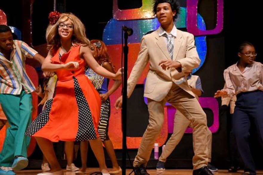 Aiken High School students perform Hairspray Jr. as part of the Jumpstart Theatre Program in 2019.