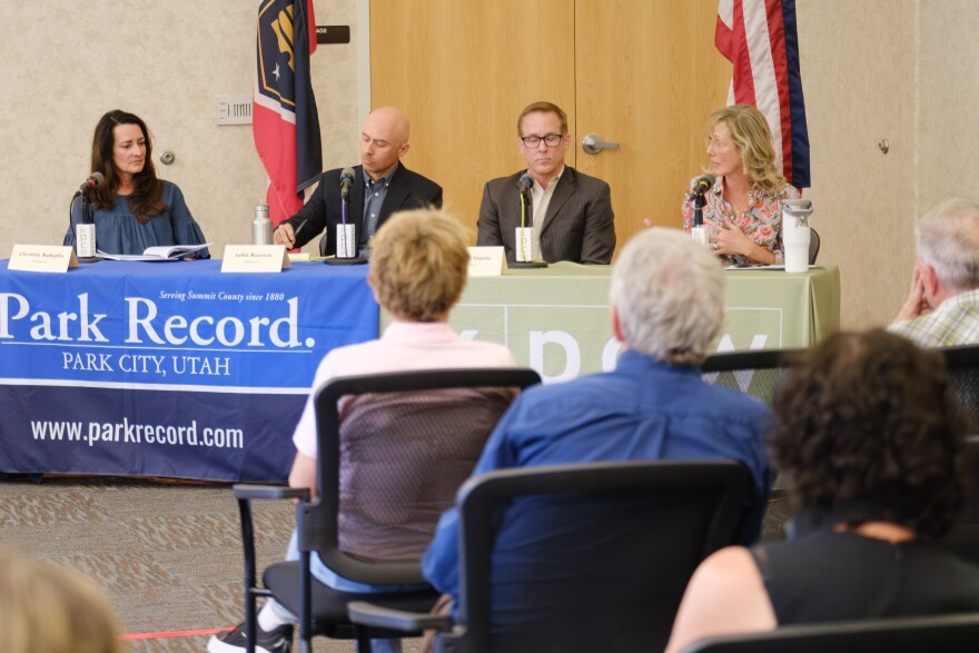 Four Democratic candidates for Summit County Council participated in a candidate forum June 8, 2026, in Kimball Junction.