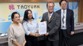 From left, Gov. Lou Leon Guerrero, Guam Economic Development Authority Chairperson Siska Hutapeo, Dr. Ching-An Chou and Taoyuan City Mayor Simon Chang during a recent trade and investment trip to Taiwan.