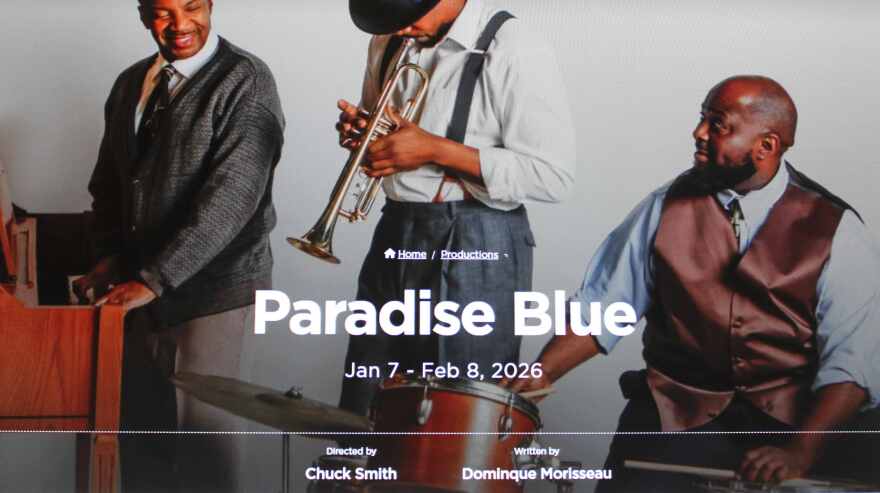 Westcoast Black Theatre Troupe Graphic for 'Paradise Blue'