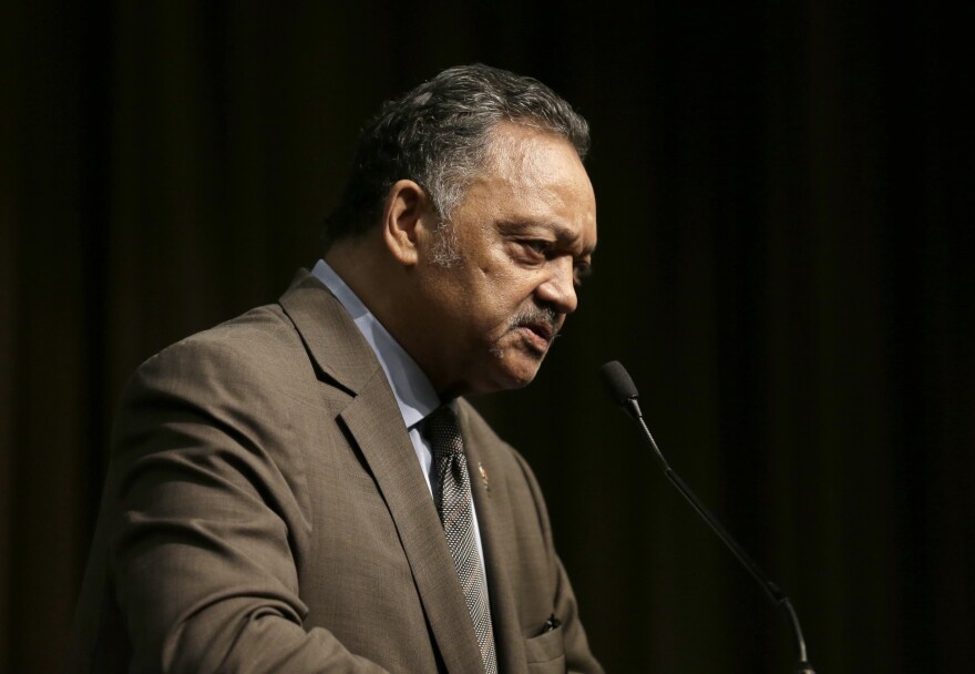 Rev. Jesse Jackson speaks during the National Action Network Convention in New York, Friday, April 5, 2019.