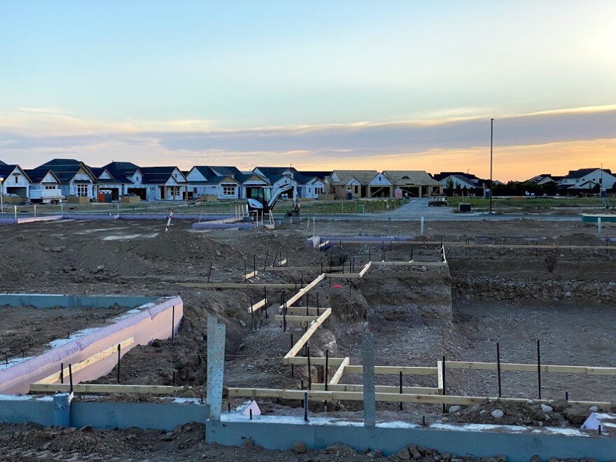 Homes under construction in Meridian, Idaho (Kelcie Moseley-Morris/Idaho Capital Sun).