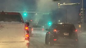 Ice fog in the Fairbanks downtown area on December 10, 2025.
