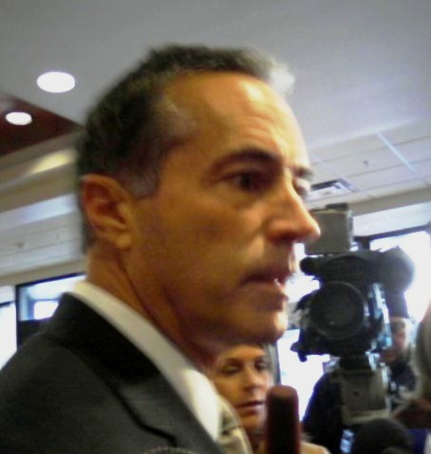Erie County Executive Chris Collins asked about his \"lap dance\" comment