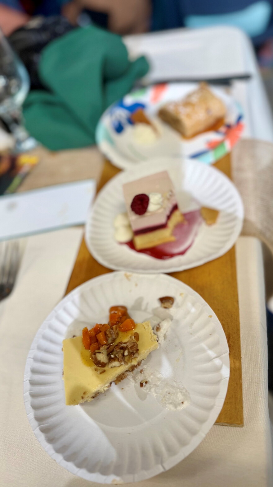 The dessert course at the Chef Throwdown.