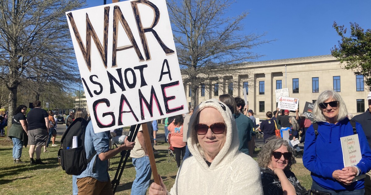 No King’s protesters in Alabama appear angry over Trump’s war with Iran