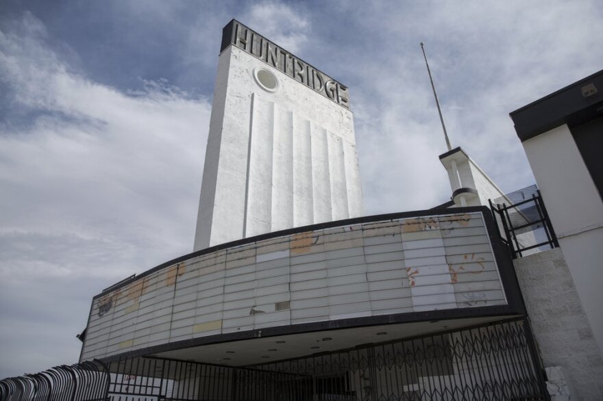 This March 26, 2019 photo shows the Huntridge Theater in Las Vegas.