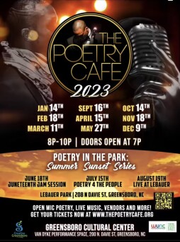 The Poetry Cafe's 2023 event line up