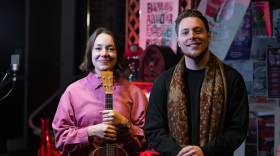 Anne Christine and her brother Brian in the SPR performance space