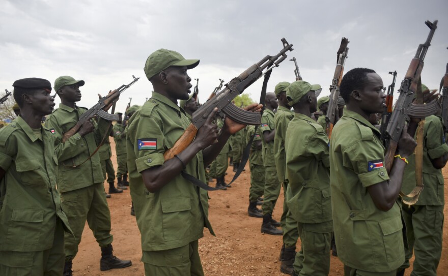 South Sudanese troops loyal to Vice President Riek Machar, pictured here in April, say their military positions in the capital are being attacked.