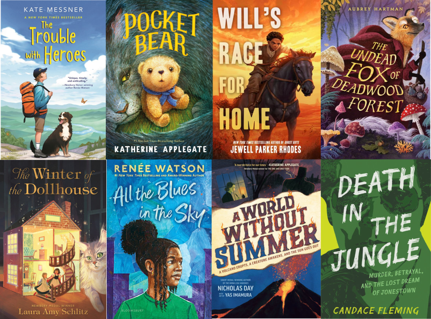 Several book covers of children's books.