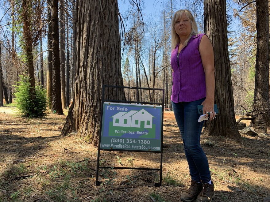 Tammy Waller, a real estate agent in Magalia, Calif., says her livelihood is directly affected by the water crisis following the Camp Fire.