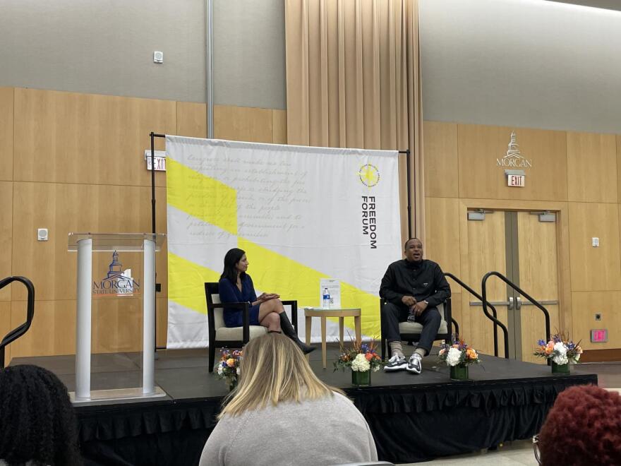 The Freedom Forum, a nonpartisan foundation, hosted a conversation with D. Watkins on Tuesday at Morgan State University.