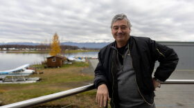 Iditarod Air Force Director of Operations, Danny Seybert, poses for a photo at the Alaska Aviation Museum in Anchorage.