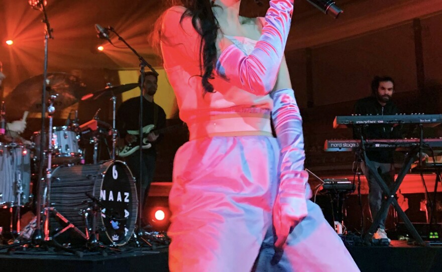 Naaz performs at the Eurosonic festival in the Netherlands.