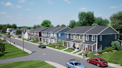 A rendering of the Devon Triangle Project to be developed by Habitat for Humanity-MidOhio.