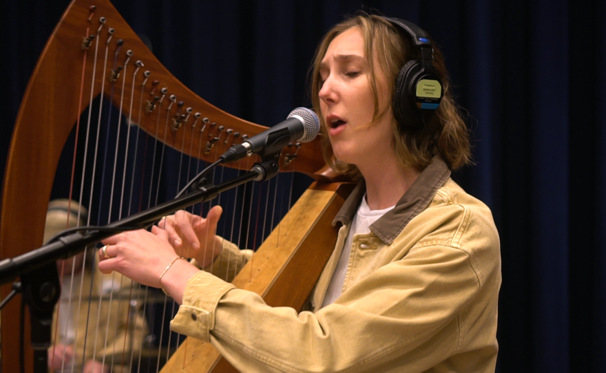 BAUGS performing live in WNIJ's Studio A