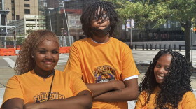 J'yana Walston, Michael Hurley and Rosehanna Henry (left to right) are all members of The People's Office's teen Executive Council. They, along with other teens in Cleveland, planned the activities and logistics for a Sunday teen takeover in Downtown Cleveland.