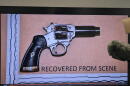 At a news conference on Friday, Oct. 14, 2026, Gates Police released bodyworn camera video and a photo of the alleged replica revolver that Haley Rodriguez was holding when an officer shot and killed her on Oct. 4, 2026.