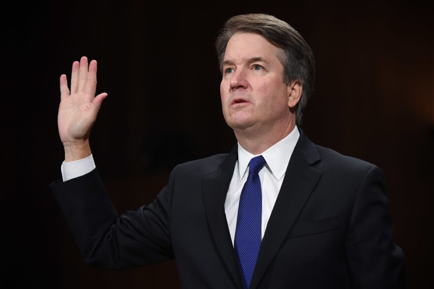 Supreme Court nominee Judge Brett Kavanaugh arrives to testify before the Senate Judiciary Committee on Capitol Hill in Washington, D.C., Sept. 27, 2018. (Saul Loeb/AFP/Getty Images)