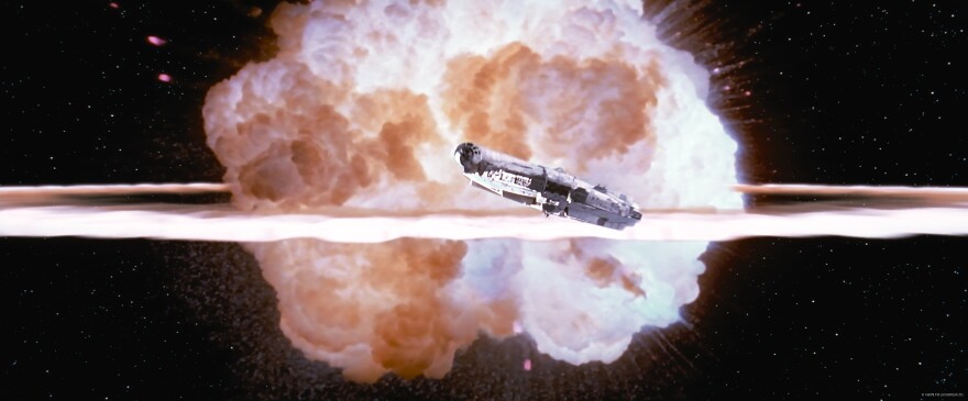 Han Solo's Millenium Falcon in Return of the Jedi