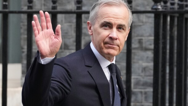 Canadian Prime Minister Mark Carney, seen here during an official visit to Great Britain in March 2026, secured a majority government Monday night as the result of two by-election results in metropolitan Toronto.
