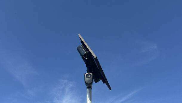 One of the Flock Safety license plate readers located throughout the town.
