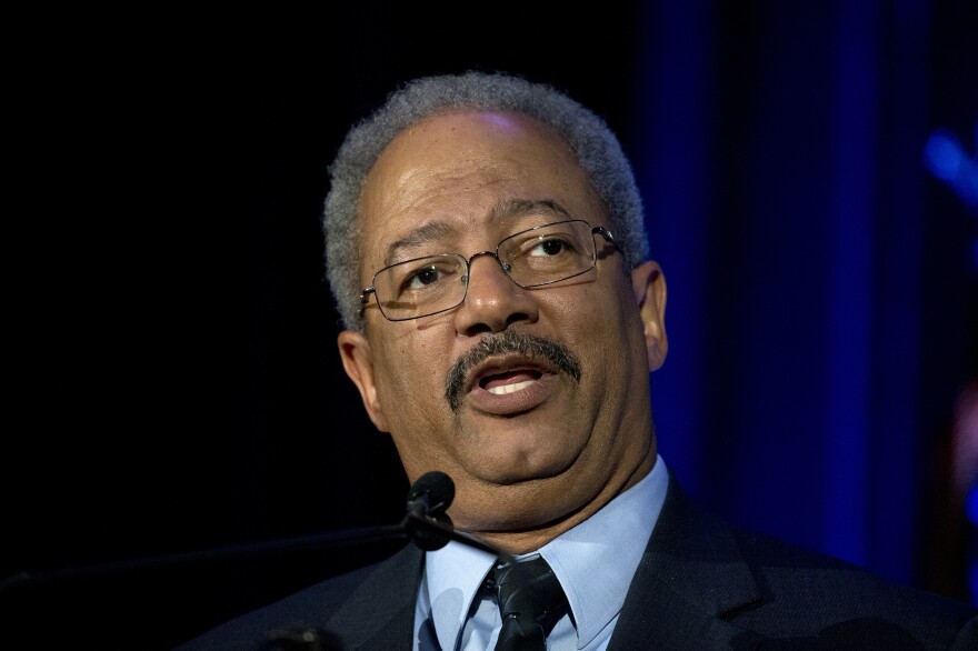 Rep. Chaka Fattah Sr., D-Pa., speaks in Philadelphia on May 7.