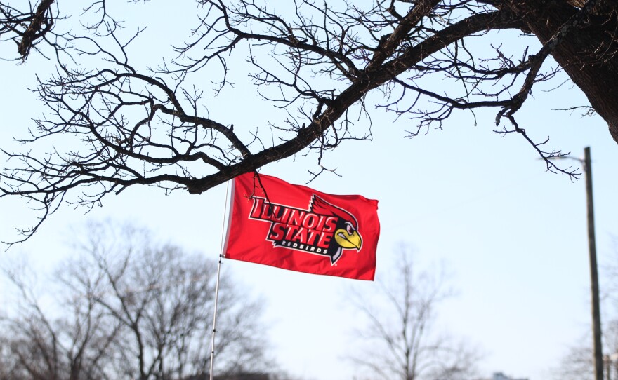 ISU fans at a tailgating event