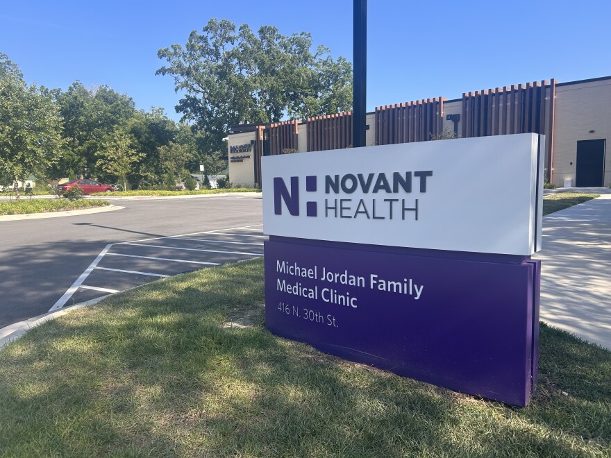 Novant’s Michael Jordan clinic near Creekwood in Wilmington.