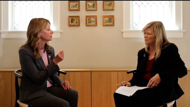 Democratic candidate for Ohio governor Amy Acton in an interview with Karen Kasler for "The State of Ohio" on Sept. 8, 2026.