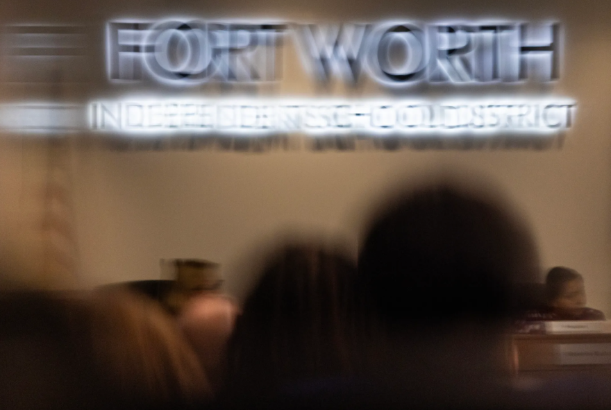 Fort Worth ISD holds a board meeting on Oct. 28, 2025.