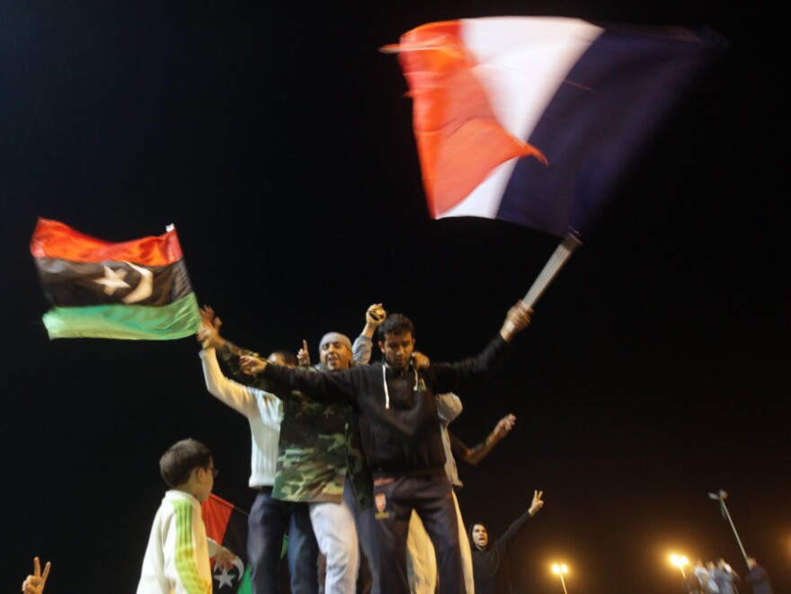 There were celebrations in Benghazi, Libya, last night when people heard that the U.N. Security Council had authorized the use of military force against the regime of Col. Moammar Gadhafi.