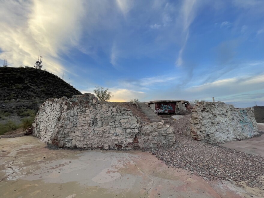 What is left of the Cloud 9 building.