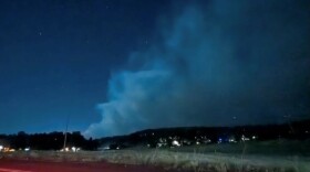 The smoke plume from the Pocket Fire was visible on the evening of Saturday, June 29, 2026. The day's heavy wind caused it nearly double to 5,547 acres with 0% containment.