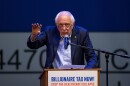 Sen. Bernie Sanders, I-Vt., speaks at a campaign event for a proposed "billionaires tax," in Los Angeles, Wednesday, Feb. 18, 2026.