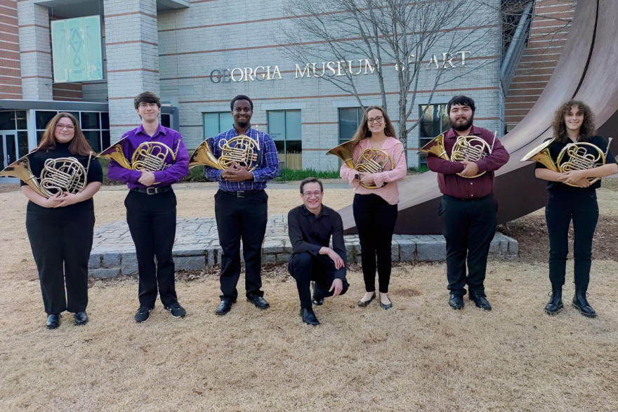 ULM Horn Ensemble attends and performs at 2024 Southeast Horn