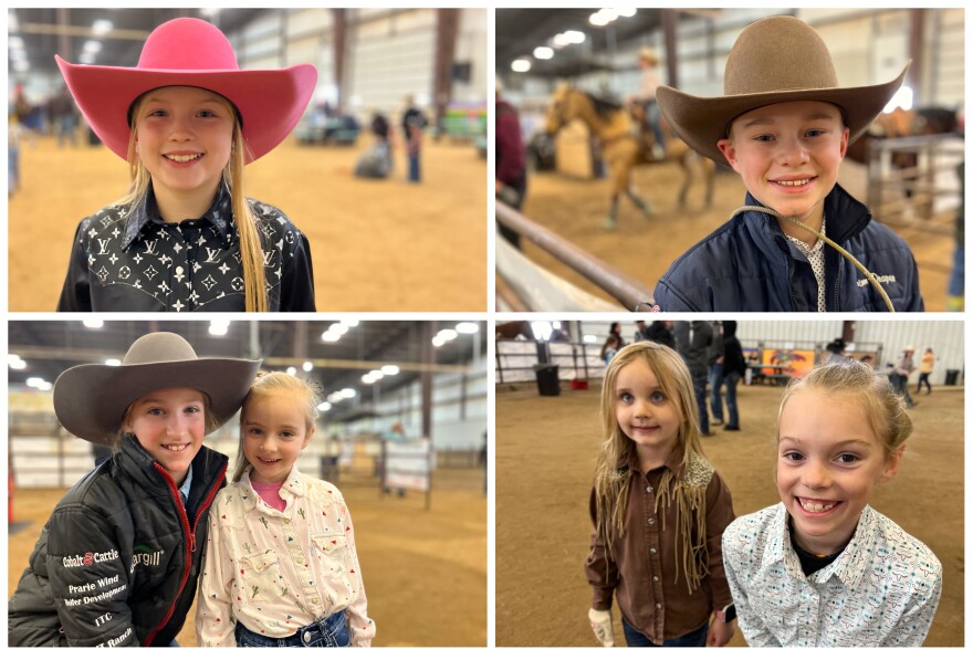 Collage of rodeo kids