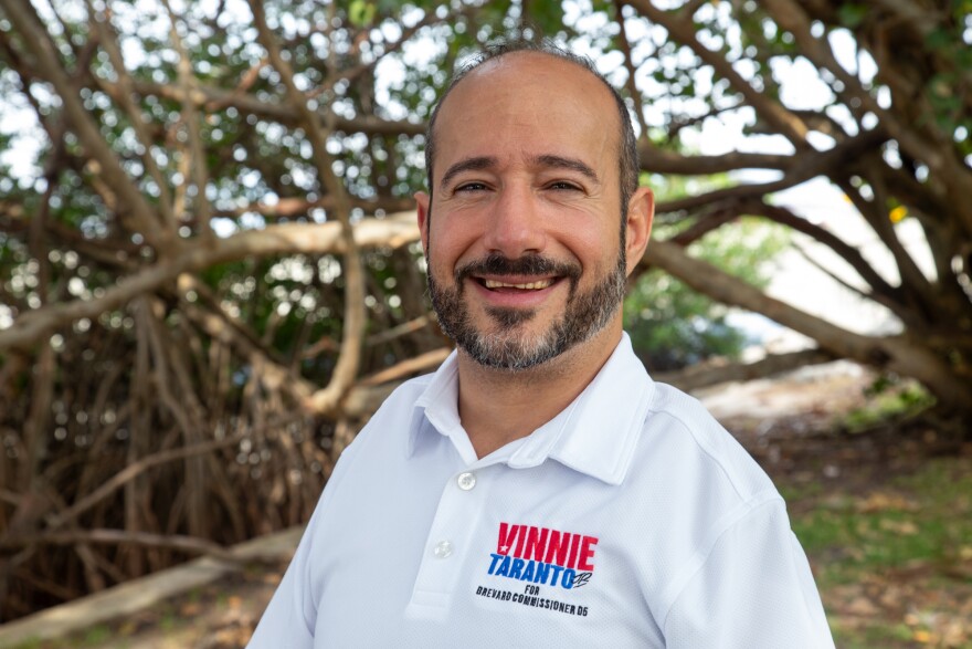 Vinnie Taranto Jr., a Democrat, is running for Brevard County Commission District 5. He calls the Indian River Lagoon a “wicked problem,” meaning a problem without one, single solution. “And not only is there not one solution, there's no time when you're going to say: ‘Ah! We're done. Let's move on.’”