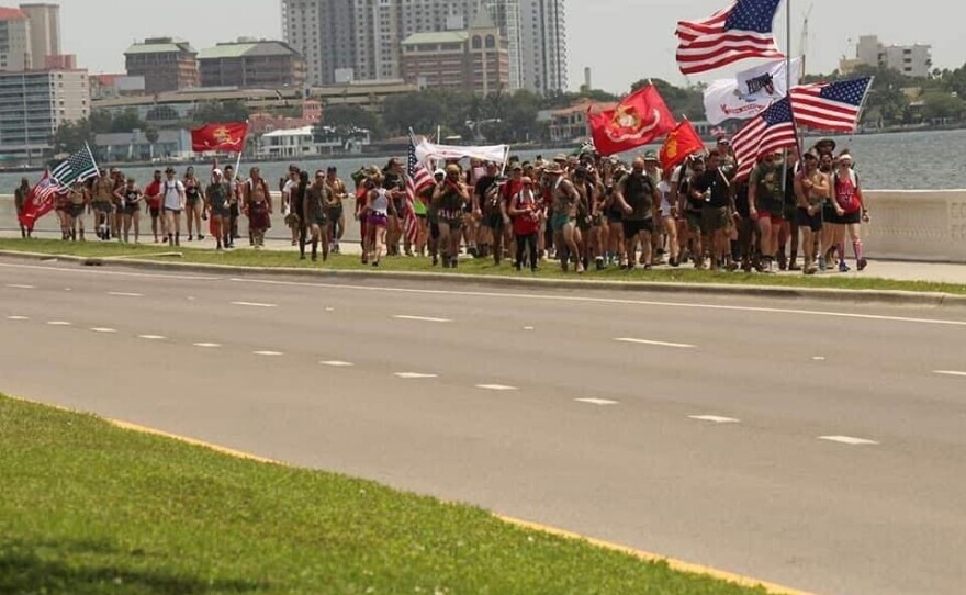 Florida4Warriors takes hikes, or "rucks," to honor veterans and first responders who struggle with mental health issues.