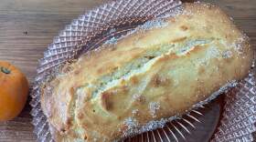 Yogurt-orange tea cake. (Kathy Gunst/Here & Now)
