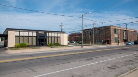 two buildings on a sunny day