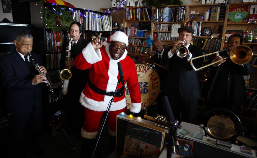   Preservation Hall Jazz Band performs at the Tiny Desk on Dec. 3, 2013.